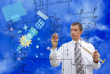 Kozmik dijital bağlantı technology.Communication