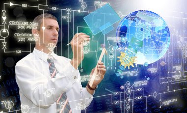 Kozmik dijital bağlantı technology.Communication