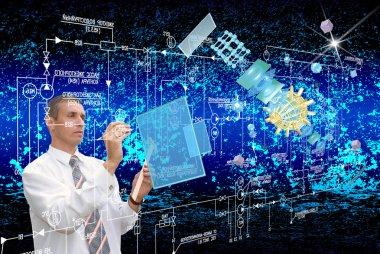 Kozmik dijital bağlantı technology.Communication