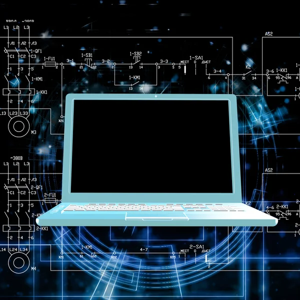 Engineering computers technologies.Connection — Stock Photo, Image