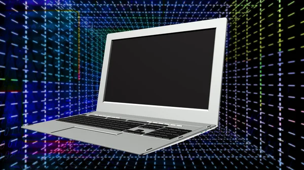 Інноваційний ноутбук. Internet.Connection технології — стокове фото