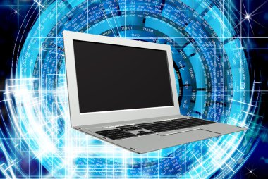 Yenilikçi laptop. Internet.Connection teknoloji