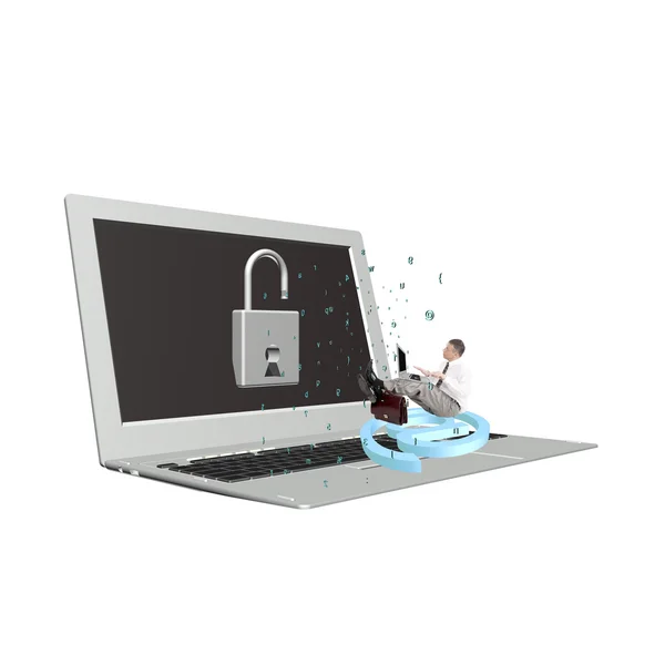 Sicurezza informatica in Internet — Foto Stock