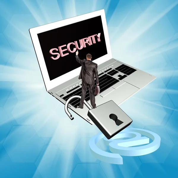 Bezpieczeństwa w Internet E-business.Safety — Zdjęcie stockowe