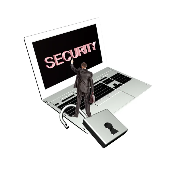 Sicurezza nelle imprese elettroniche.Sicurezza Internet — Foto Stock