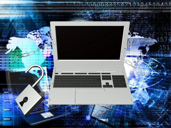 Segurança informática technologies.safety internet — Fotografia de Stock