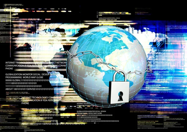 Połączenie koncepcji bezpieczeństwa Internet.safety — Zdjęcie stockowe