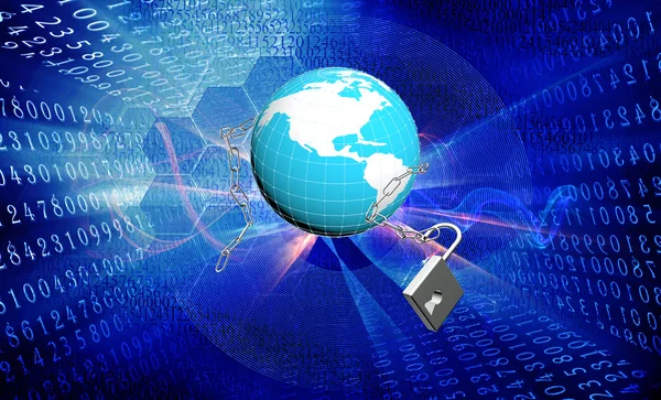 Concetto di connessione di sicurezza Internet. — Foto Stock