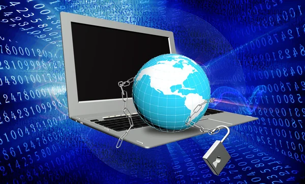 Creation innovative technologies security in Internet.Safety connection concept — Stock Photo, Image