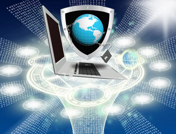 Beveiliging computer technologies.safety internet — Stockfoto