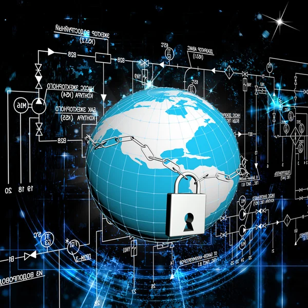Veiligheid Internet.Security verbinding. Concept — Stockfoto