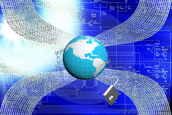 Internet.Security de segurança connection.Concept — Fotografia de Stock