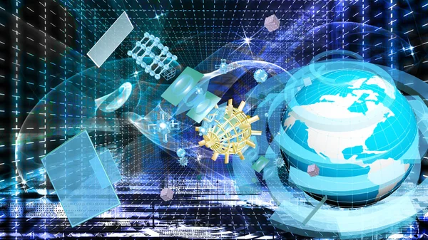 Internet technologies.Science.Connection — Stock Photo, Image