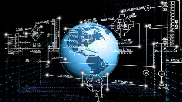 Tecnologías de Internet. Ciencia y conexión — Foto de Stock