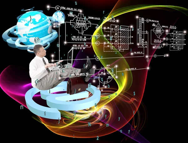 Ingeniería: diseño de tecnologías de conexión de comunicaciones —  Fotos de Stock