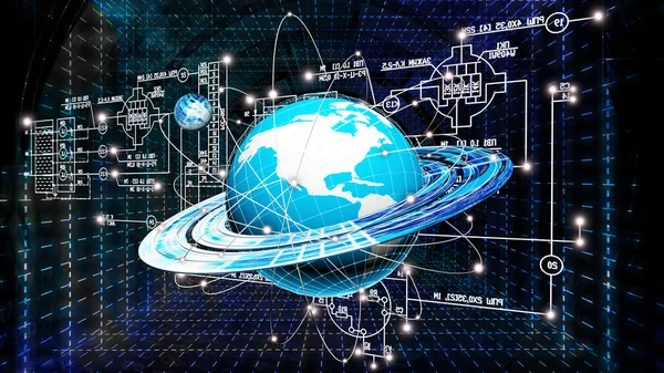 Internet-Technologien. Wissenschaft und Verbindung — Stockfoto