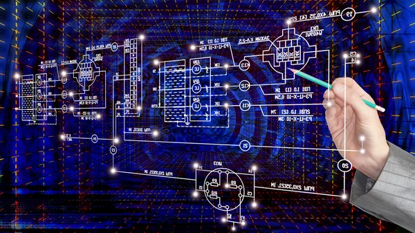 Tecnologías de Internet. Ciencia y conexión —  Fotos de Stock