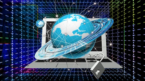 Creation new cosmic connection technologies — Stock Photo, Image
