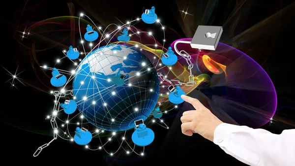 Networking.Internet technologies — Stock Photo, Image