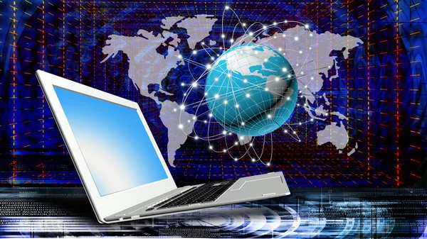 Koncepcja technologii Internet Biznes Finanse globalny — Zdjęcie stockowe