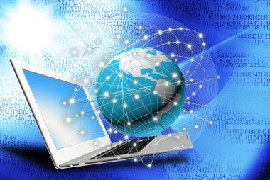 Internet teknoloji kavramı küresel finans iş