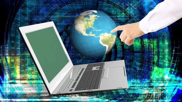 Global  innovative computer Internet technologies for business — Stock Photo, Image