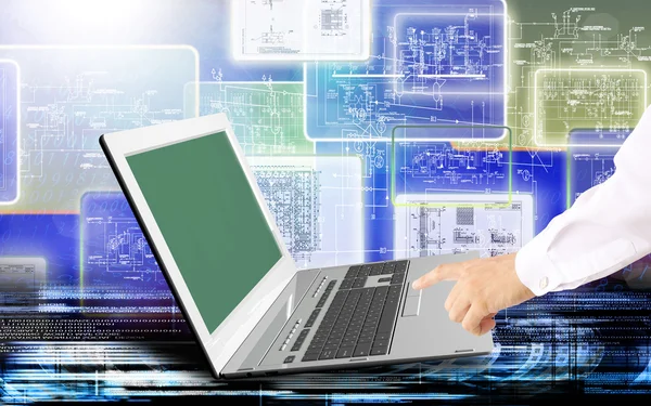 Inżynieria komputer Internet technologie — Zdjęcie stockowe