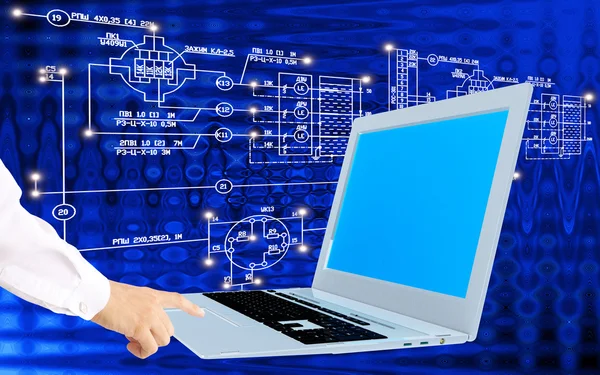 Technische Computer-Internettechnologie — Stockfoto