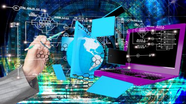 Oluşturma yüksek hız ve yüksek teknolojik Internet haberleşme