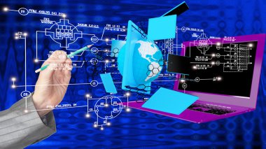 Oluşturma yüksek hız ve yüksek teknolojik Internet haberleşme