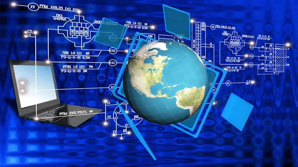 Globalization connection Internet technology.Generation — Stock Photo, Image