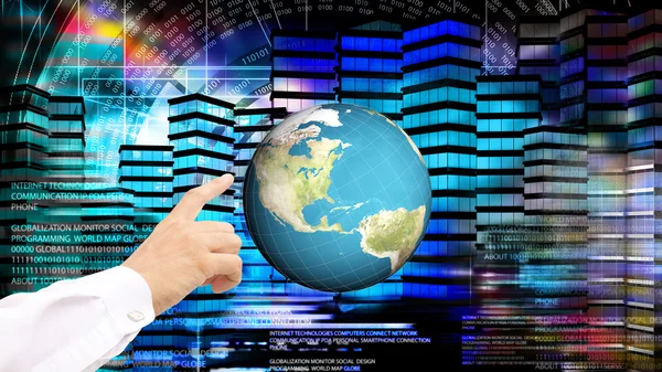 Modern innovation compiting technology.Globalization — Stock Photo, Image