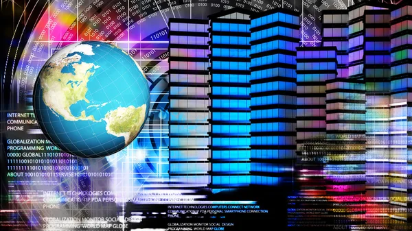 Internet.Globalization anslutningsteknik och digital kommunikation — Stockfoto