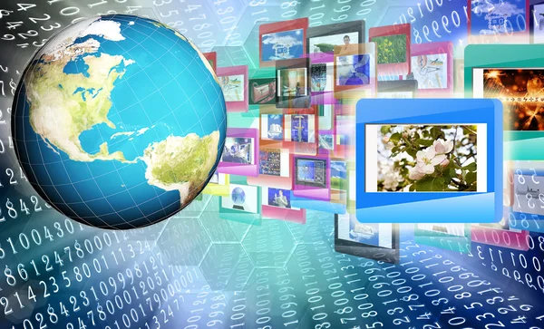 Internet technology.Globalization — Stock Photo, Image