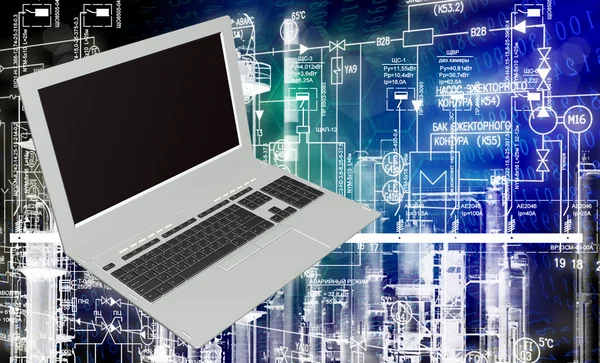 Industrial  computer technology — Stock Photo, Image