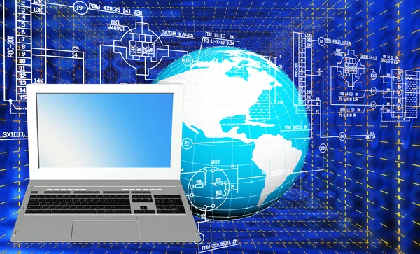 Industrial  computer technology — Stock Photo, Image