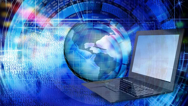 Globalization  computer technology — Stock Photo, Image