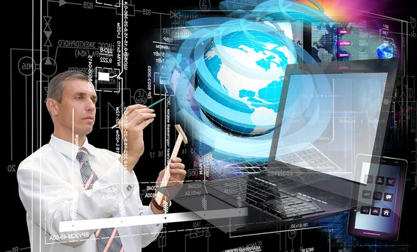 Computer technology.Designing — Stock Photo, Image