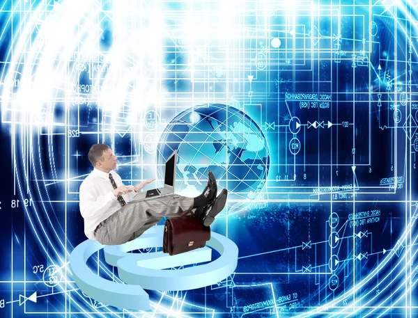 Innovation connection technology.Generation computer innovation — Stock Photo, Image