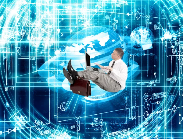 Innovation connection technology.Generation computer innovation — Stock Photo, Image