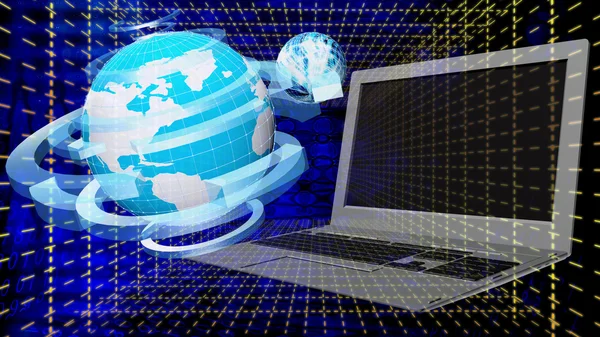 Globalisierung Verbindung Internet-Technologie. — Stockfoto