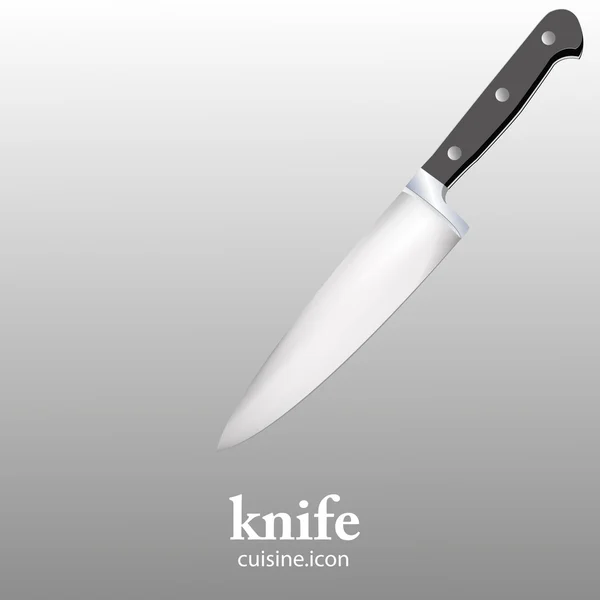 Professionell kock kniv. — Stock vektor