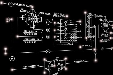 E-bağlantı mühendislik teknolojisi. Çalışan mühendis