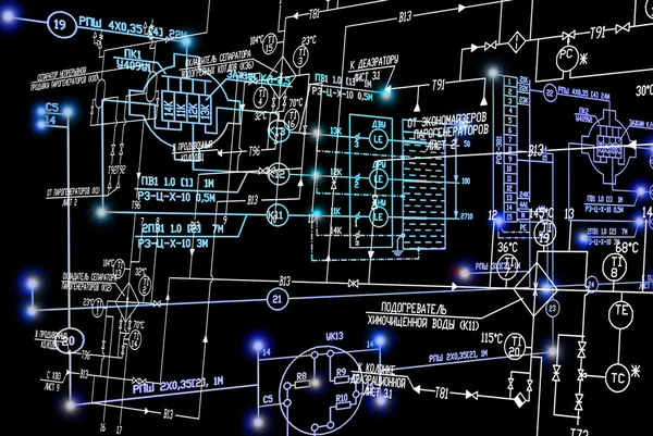 Tecnología de ingeniería de conexión electrónica . — Foto de Stock