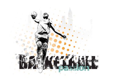 Basketbol vektör arkaplanı
