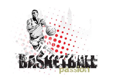 Basketbol vektör arkaplanı