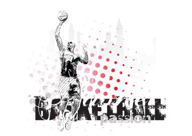 Basketbol vektör arkaplanı