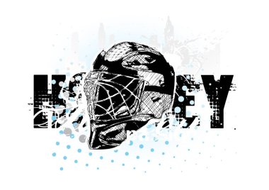 ice hockey vector poster background clipart