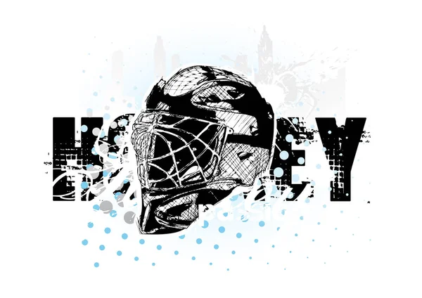 Hockey Sur Glace Fond Affiche Vectoriel — Image vectorielle