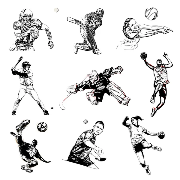 Sport-Vektorillustration — Stockvektor